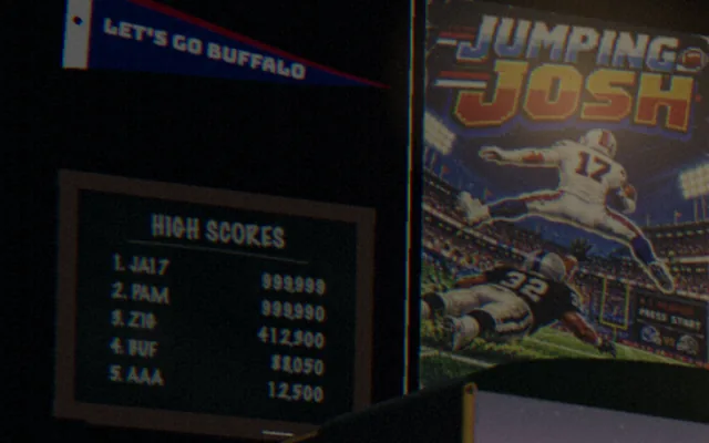 Close-up: the chalk high-score board with JA17 in first place